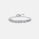 1 Carat Moissanite 925 Sterling Silver Tied Bracelet - 925 Sterling Silver- Claude Jewelry Moissanite - Shop claudejewelry.com