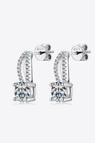 1 Carat Moissanite Drop Earrings - - Claude Jewelry Moissanite - Shop claudejewelry.com