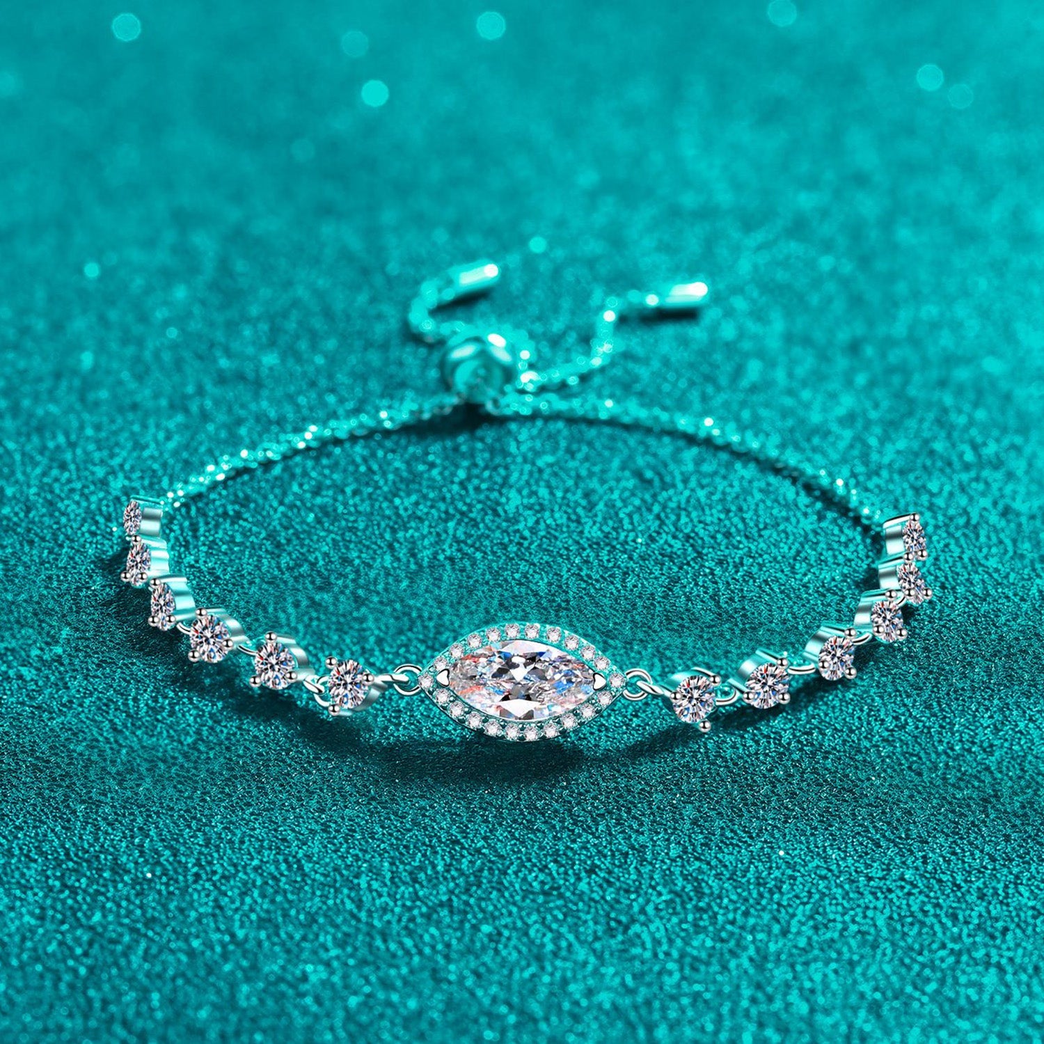 1 Carat Moissanite Tie Bracelet - - Claude Jewelry Moissanite - Shop claudejewelry.com