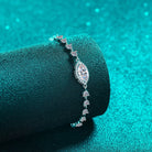 1 Carat Moissanite Tie Bracelet - - Claude Jewelry Moissanite - Shop claudejewelry.com