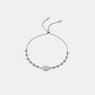 1 Carat Moissanite Tie Bracelet - White- Claude Jewelry Moissanite - Shop claudejewelry.com