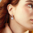 1 Carat Moissanite Twist Drop Earrings - - Claude Jewelry Moissanite - Shop claudejewelry.com