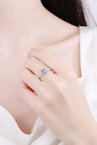 1 Ct Baguette Moissanite Pave Band Ring - - Claude Jewelry Moissanite - Shop claudejewelry.com