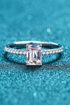 1 Ct Baguette Moissanite Pave Band Ring - - Claude Jewelry Moissanite - Shop claudejewelry.com