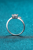 1 Ct Moissanite Bypass Pave Ring - - Claude Jewelry Moissanite - Shop claudejewelry.com