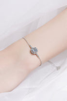 1 Ct Moissanite Chain Bracelet - Rhodium Vermeil- Claude Jewelry Moissanite - Shop claudejewelry.com