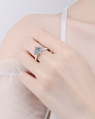 1 Ct Moissanite Crown Set Ring - - Claude Jewelry Moissanite - Shop claudejewelry.com