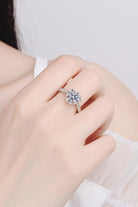 1 Ct Moissanite Heart Ring - - Claude Jewelry Moissanite - Shop claudejewelry.com