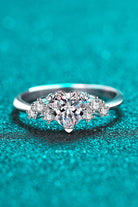 1 Ct Moissanite Heart Ring - - Claude Jewelry Moissanite - Shop claudejewelry.com