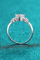 1 Ct Moissanite Heart Ring - - Claude Jewelry Moissanite - Shop claudejewelry.com