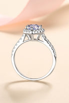 1 Ct Moissanite Heart-Shaped Ring - - Claude Jewelry Moissanite - Shop claudejewelry.com