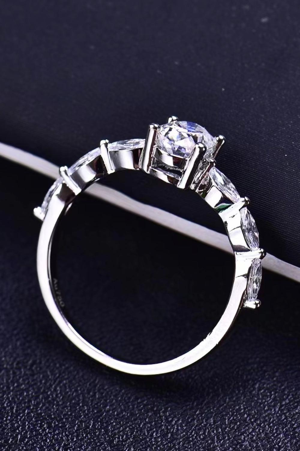 1 Ct Moissanite Oval Ring - - Claude Jewelry Moissanite - Shop claudejewelry.com