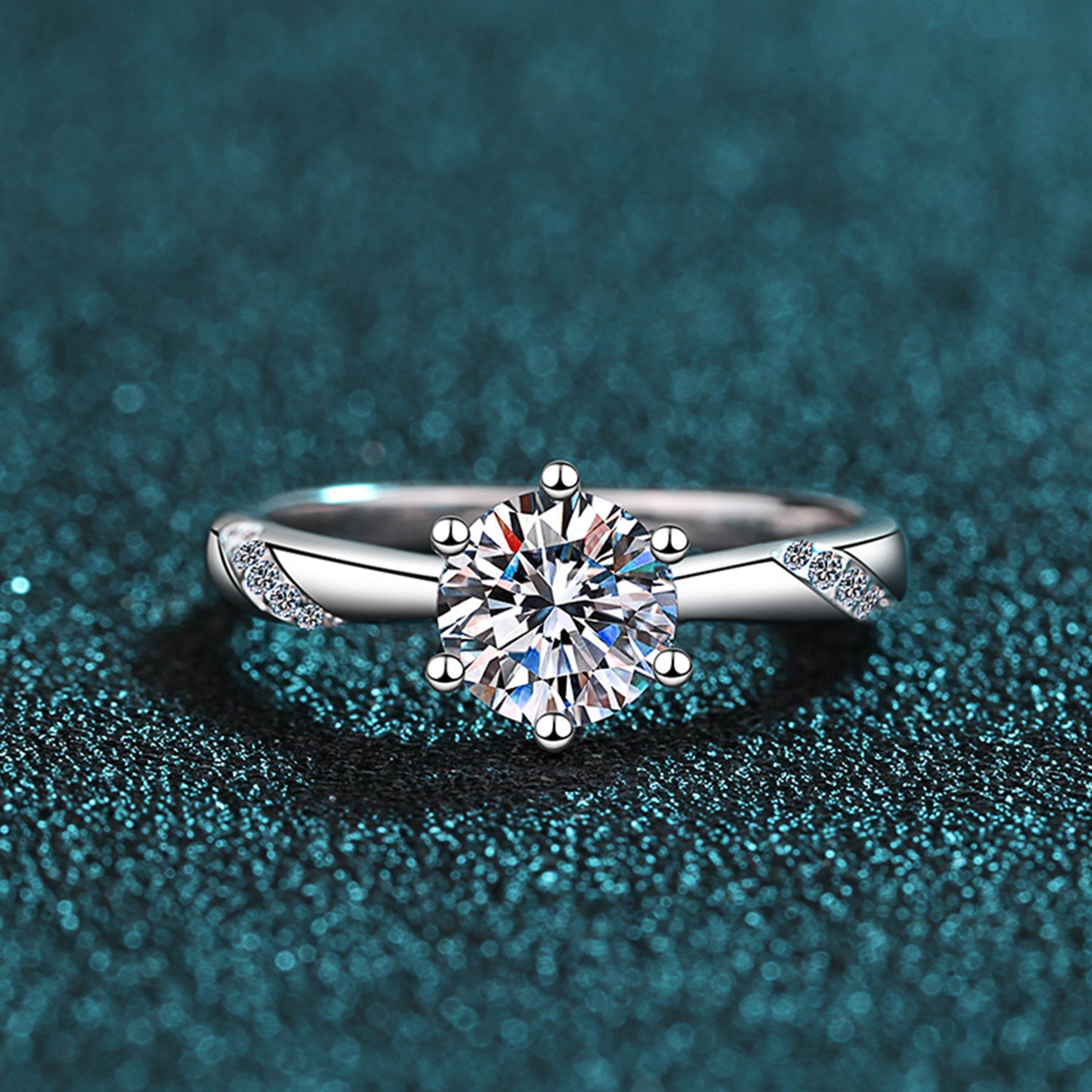 1 Ct Moissanite Sparkle Wrapped Ring - - Claude Jewelry Moissanite - Shop claudejewelry.com