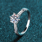 1 Ct Moissanite Sparkle Wrapped Ring - - Claude Jewelry Moissanite - Shop claudejewelry.com