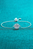 1 Ct Moissanite Tied Bracelet - Rhodium Vermeil- Claude Jewelry Moissanite - Shop claudejewelry.com