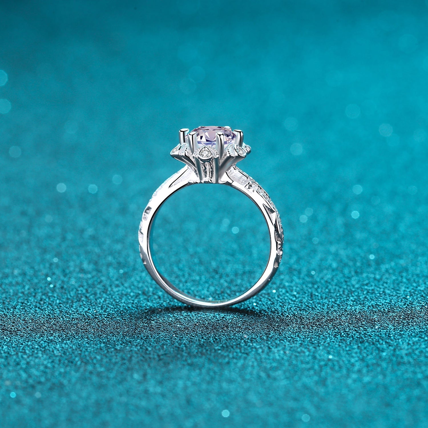 1 Ct Moissanite Vintage Inspired Ring - - Claude Jewelry Moissanite - Shop claudejewelry.com