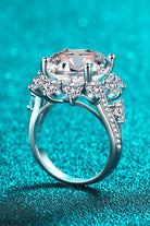 10 Ct Moissanite Flower-Shaped Ring - - Claude Jewelry Moissanite - Shop claudejewelry.com