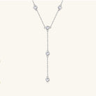 1.1 Carat Moissanite 925 Sterling Silver Necklace - 925 Sterling Silver- Claude Jewelry Moissanite - Shop claudejewelry.com