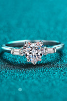 1.2 Ct Moissanite Heart Ring - - Claude Jewelry Moissanite - Shop claudejewelry.com