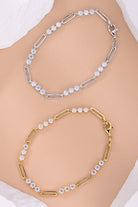 1.8 Ct Moissanite Stone & Chain Bracelet - - Claude Jewelry Moissanite - Shop claudejewelry.com