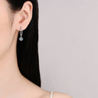 2 Carat Moissanite Clip Drop Earrings - 925 Sterling Silver- Claude Jewelry Moissanite - Shop claudejewelry.com