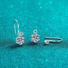 2 Carat Moissanite Drop Earrings - 925 Sterling Silver- Claude Jewelry Moissanite - Shop claudejewelry.com