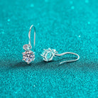 2 Carat Moissanite Drop Earrings - 925 Sterling Silver- Claude Jewelry Moissanite - Shop claudejewelry.com