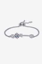 2 Ct Moissanite 925 Sterling Silver Bracelet - Rhodium Vermeil- Claude Jewelry Moissanite - Shop claudejewelry.com