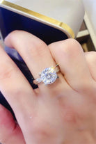 2 Ct Moissanite 925 Sterling Silver Ring - - Claude Jewelry Moissanite - Shop claudejewelry.com