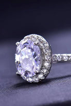 2 Ct Moissanite Platinum Vermeil Oval Ring - - Claude Jewelry Moissanite - Shop claudejewelry.com