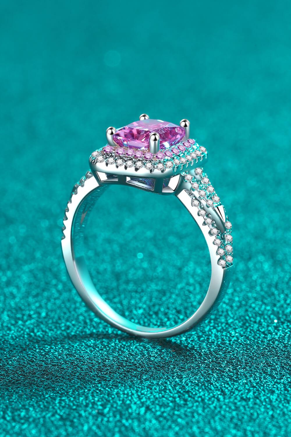 2 Ct Moissanite Statement Ring - - Claude Jewelry Moissanite - Shop claudejewelry.com