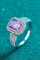 2 Ct Moissanite Statement Ring - Pink-4- Claude Jewelry Moissanite - Shop claudejewelry.com