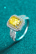 2 Ct Moissanite Statement Ring - Yellow-4- Claude Jewelry Moissanite - Shop claudejewelry.com