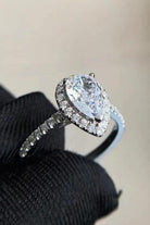 2 Ct Moissanite Teardrop Cluster Ring - - Claude Jewelry Moissanite - Shop claudejewelry.com