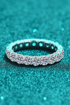 2.1 Ct Moissanite Eternity Band Ring - - Claude Jewelry Moissanite - Shop claudejewelry.com