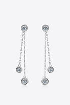 2.6 Carat Moissanite 925 Sterling Silver Earrings - - Claude Jewelry Moissanite - Shop claudejewelry.com