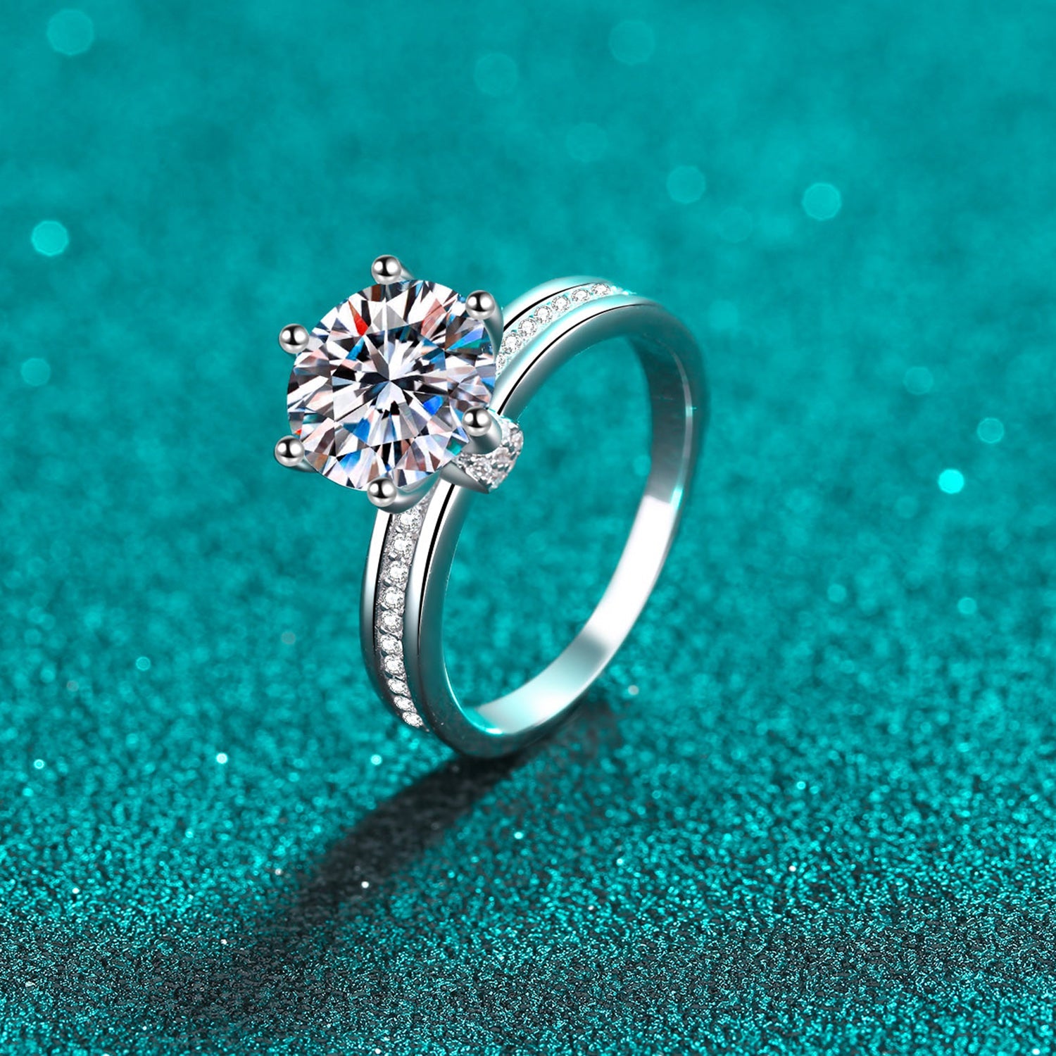 3 Carat Moissanite 925 Sterling Silver Ring - - Claude Jewelry Moissanite - Shop claudejewelry.com