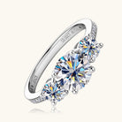 3 Carat Moissanite 925 Sterling Silver Ring - - Claude Jewelry Moissanite - Shop claudejewelry.com