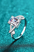 3 Carat Moissanite Sterling Silver Ring - - Claude Jewelry Moissanite - Shop claudejewelry.com