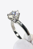 3 Ct Moissanite 6-Prong Ring - - Claude Jewelry Moissanite - Shop claudejewelry.com