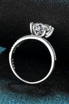 3 Ct Moissanite Fly Away 6-Prong Ring - - Claude Jewelry Moissanite - Shop claudejewelry.com