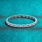 3.2 Carat Moissanite Connected Chain Bracelet - 925 Sterling Silver- Claude Jewelry Moissanite - Shop claudejewelry.com