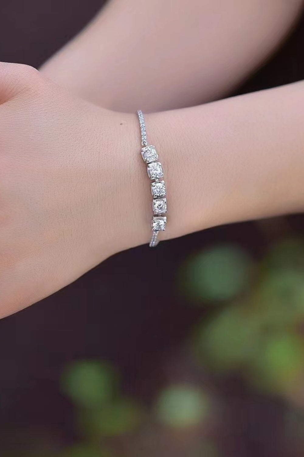 5 Ct Moissanite Lobster Clasp Bracelet - 925 Sterling Silver- Claude Jewelry Moissanite - Shop claudejewelry.com