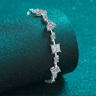 6.2 Carat Moissanite 925 Sterling Silver Bracelet - 925 Sterling Silver- Claude Jewelry Moissanite - Shop claudejewelry.com