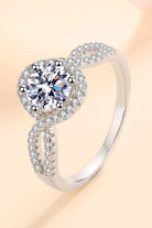 925 Sterling Silver Moissanite Designer Ring - - Claude Jewelry Moissanite - Shop claudejewelry.com