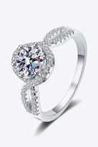 925 Sterling Silver Moissanite Designer Ring - 925 Sterling Silver-5- Claude Jewelry Moissanite - Shop claudejewelry.com