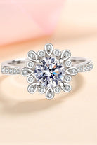 925 Sterling Silver Moissanite Ring - - Claude Jewelry Moissanite - Shop claudejewelry.com