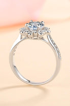 925 Sterling Silver Moissanite Ring - - Claude Jewelry Moissanite - Shop claudejewelry.com