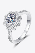 925 Sterling Silver Moissanite Ring - 925 Sterling Silver-5- Claude Jewelry Moissanite - Shop claudejewelry.com