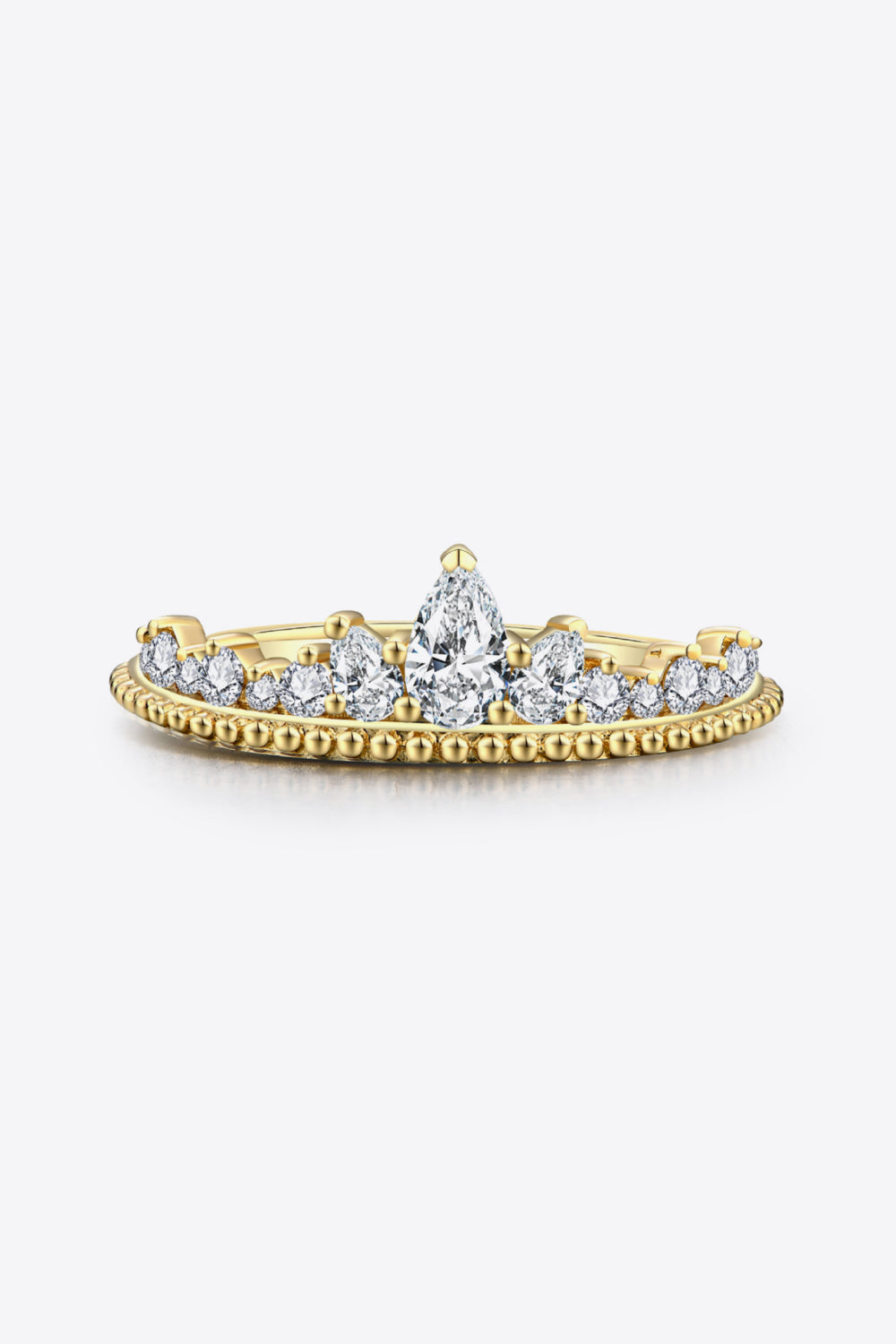 Astro Crown Moissanite 18k Gold Vermeil Ring - 18k Gold Vermeil-4- Claude Jewelry Moissanite - Shop claudejewelry.com